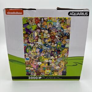 Nickelodeon Aquarius 90's Characters Puzzle 3000 Pieces 32"x45" 2019 New Sealed